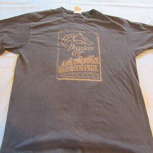 Mens Vtg 1997 Breeders Cup Hollywood Park T Shirt Sz L Black